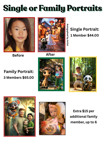 Personalized Children’s Portrait – Yumi’s Treasures Custom Gift